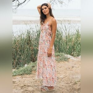 Guadalupe Filomena cotton dress with cutouts